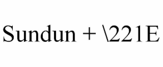 SUNDUN + \221E
