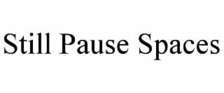 STILL PAUSE SPACES