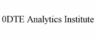 0DTE ANALYTICS INSTITUTE