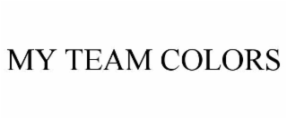 MY TEAM COLORS