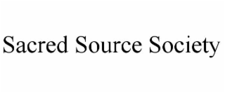 SACRED SOURCE SOCIETY