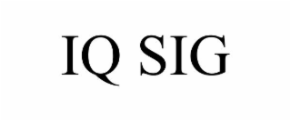 IQ SIG