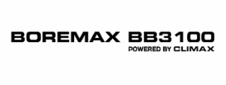 BOREMAX BB3100 POWERED BY CLIMAX
