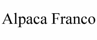 ALPACA FRANCO