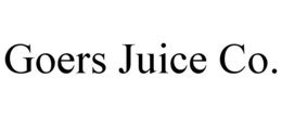 GOERS JUICE CO.