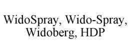 WIDOSPRAY, WIDO-SPRAY, WIDOBERG, HDP