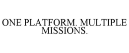 ONE PLATFORM. MULTIPLE MISSIONS.