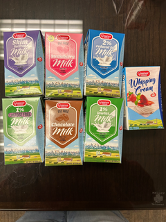 WE PERFECTED. (2) NATURE PROVIDED. WE PERFECTED NATURE PROVIDED. WE PERFECTED WE PERFECTED GOSSNER FOODS SKIM FAT FREE MILK GRADE A MILK UHT 8 FL OZ (236 ML GOSSNER FOODS 1% LACTOSE FREE MILK CLABE THE REAL GOSSNER UHT GRADE A SHELF STABLE REAL (236 ML) NATURE PROVIDED VITAMINS GOSSNER FAT FREE STRAWBERRY REAL MILK GRADE MILK VITAMINS A & D D D D D D D UHT 8 FL OZ [236 ML] GOSSNER FOODS FAT FREE CHOCOLATE MILK GRADE A MILK GOSSNER FOODS 2% REDUCED FAT MILK GRADE A MILK VITAMINS A & D ADDED UHT 8 FL. OZ [236 ML) GOSSNER 1% LOWFAT MILK GRADE A MILK VITAMINS 8 OZ. WE PERFECTED WE PERFECTED. DYE FREE WHIPPING YOUR CREAM IBNZ STRA DE