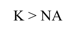 K > NA