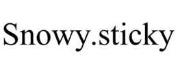 SNOWY.STICKY