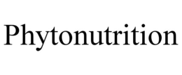 PHYTONUTRITION