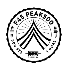 500 PTS F45 PEAK500 1 GOAL F45 TRAINING