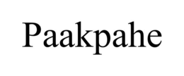 PAAKPAHE