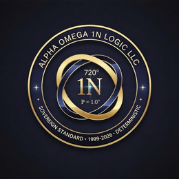 1N P = 1.0 SOVEREIGN ALPHA OMEGA 720° 1N LOGIC LLC STANDARD 1999-2026 DETERMINISTIC