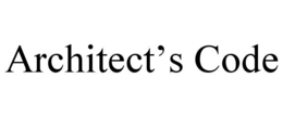 ARCHITECT’S CODE