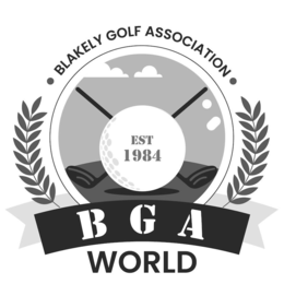BLAKELY GOLF ASSOCIATION B G A WORLD EST 1984