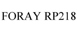 FORAY RP218