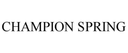 CHAMPION SPRING
