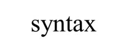 SYNTAX