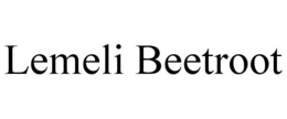 LEMELI BEETROOT