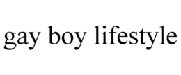 GAY BOY LIFESTYLE