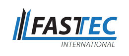 THE MARK CONSISTS OF THREE VERTICAL STRIPES AND THE WORD "FASTEC". THE FIRST AND THIRD STRIPES ARE BLUE, AND THE SECOND STRIPE IS BLACK. THE THIRD STRIPE TURNS AT A RIGHT ANGLE AND RUNS BENEATH THE WORD "FASTEC". THE LETTERS "FAS" AND THE LEFT HALF OF THE LETTER "T" IN "FASTEC" ARE BLACK AND THE RIGHT HALF OF THE LETTER "T" AND LETTERS "EC" IN "FASTEC" ARE BLUE. BELOW THE HORIZONTAL PORTION OF THE THIRD STRIPE IS THE WORD "INTERNATIONAL" IN BLACK. THE COLOR WHITE REPRESENTS BACKGROUND AND/OR TRANSPARENT AREAS ONLY AND IS NOT PART OF THE MARK.
