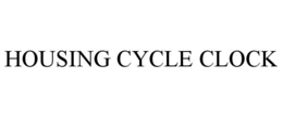HOUSING CYCLE CLOCK