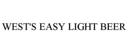 WEST'S EASY LIGHT BEER