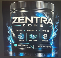 ZENTRA CALM SMOOTH FOCUS CALM 30 SERVINGS DIETARY SUPPLEMENT ZONE SMOOTH FOCUS NET WT. 9.52 OZ (270G)