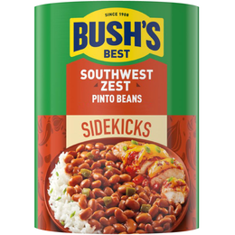 SINCE 1908 BUSH'S  BEST SIDEKICKS SOUTHWEST ZEST PINTO BEANS