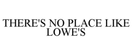 THERE'S NO PLACE LIKE LOWE'S