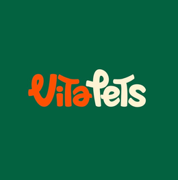 THE MARK CONSISTS OF THE STYLIZED WORDING “VITAPETS”. THE PORTION “VITA” APPEARS IN A ROUNDED, PLAYFUL FONT IN ORANGE COLOR, WHILE THE PORTION “PETS” APPEARS IN A SIMILAR ROUNDED, PLAYFUL FONT IN CREAM COLOR. THE WORDING IS SET AGAINST A DARK GREEN BACKGROUND. THE DARK GREEN BACKGROUND REPRESENTS BACKGROUND ONLY AND IS NOT CLAIMED AS A FEATURE OF THE MARK.