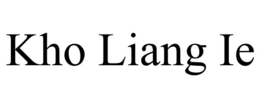 KHO LIANG IE
