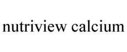 NUTRIVIEW CALCIUM