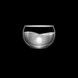 IT'S AN ORB IN A BOWL OF WATER.