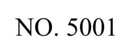 NO. 5001