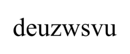 DEUZWSVU