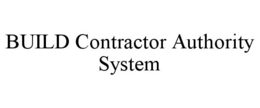 BUILD CONTRACTOR AUTHORITY SYSTEM