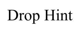 DROP HINT