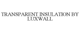 TRANSPARENT INSULATION BY LUXWALL