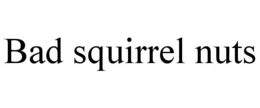 BAD SQUIRREL NUTS