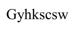 GYHKSCSW